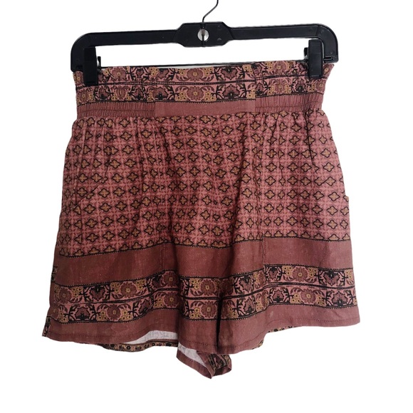 Olivaceous Pants - Olivaceous Burgundy Boho High Rise Shorts Women’s Size Small NWT